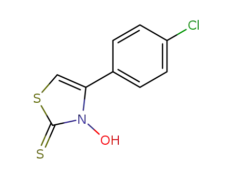 Molecular Structure of 105922-93-8 (2(3H)-Thiazolethione, 4-(4-chlorophenyl)-3-hydroxy-)