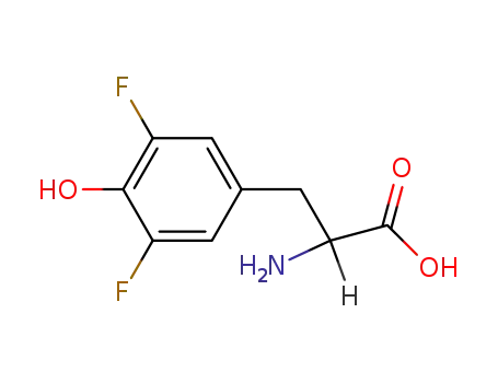 Molecular Structure of 369-96-0 (3,5-difluorotyrosine)