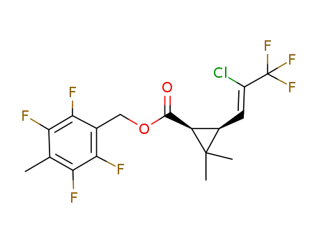 (1R)-3-[(Z)-2-chloro-3,3,3-trifluoroprop-1-enyl]-2,2-dimethyl-1-cyclopropanecarboxylic acid (2,3,5,6-tetrafluoro-4-methylphenyl)methyl ester