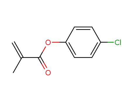 Molecular Structure of 16522-37-5 (2-Propenoic acid, 2-methyl-, 4-chlorophenyl ester)