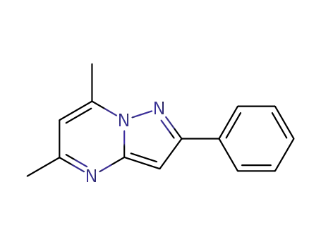 Molecular Structure of 87119-67-3 (5,7-DIMETHYL-2-PHENYLPYRAZOLO[1,5-A]PYRIMIDINE)