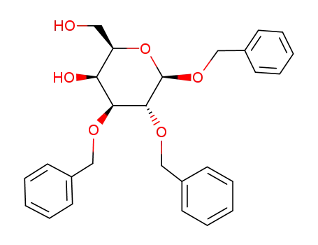 Molecular Structure of 74801-06-2 (1,2,3-Tri-O-benzyl-b-D-galactopyranoside)