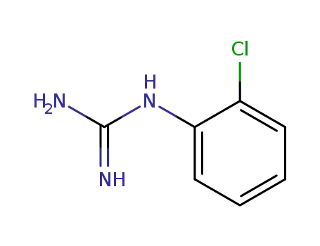 Molecular Structure of 24067-35-4 (N-(2-CHLORO-PHENYL)-GUANIDINE)