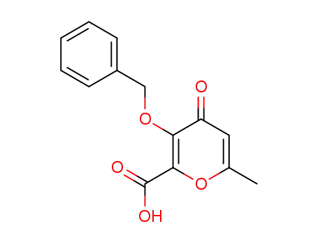 Molecular Structure of 216581-47-4 (6-methyl-4-oxo-3-phenylmethoxypyran-2-carboxylic acid)