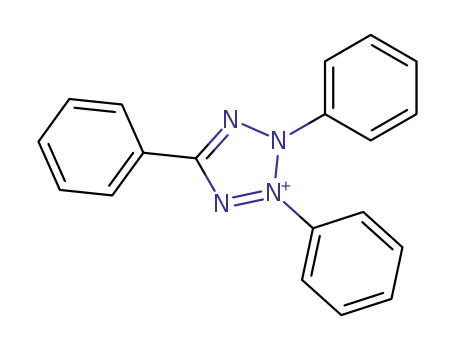 Molecular Structure of 902-00-1 (triphenyltetrazolium)
