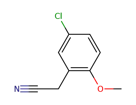 Molecular Structure of 7048-38-6 ((5-CHLORO-2-METHOXYPHENYL)ACETONITRILE)