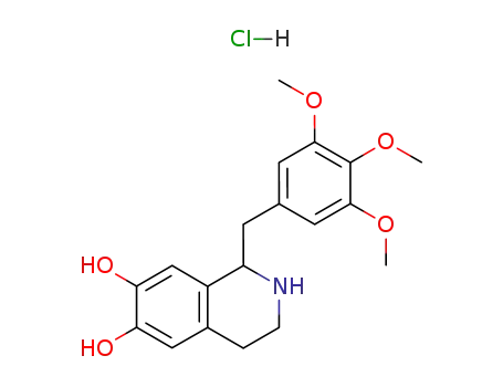 1,2,3,4-Tetrahydro-1-(3,4,5-trimethoxyphenyl)-6,7-isoquinolinediol hydrochloride