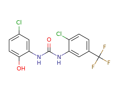 Urea, N-(5-chloro-2-hydroxyphenyl)-N'-(2-chloro-5-(trifluoromethyl)phenyl)-