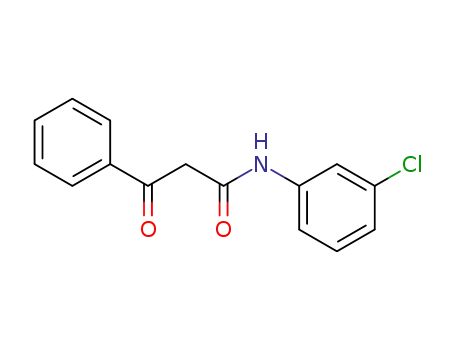 Molecular Structure of 962-06-1 (Benzenepropanamide, N-(3-chlorophenyl)-b-oxo-)