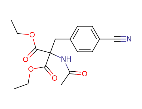 Propanedioic acid, (acetylamino)[(4-cyanophenyl)methyl]-, diethyl ester