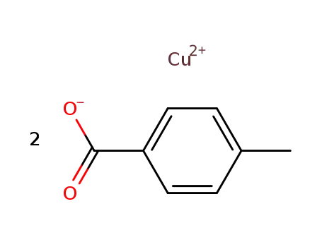Molecular Structure of 4309-23-3 (Benzoic acid, 4-methyl-, copper(2+) salt)