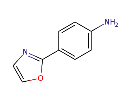 Molecular Structure of 62882-11-5 (4-(OXAZOL-2-YL)BENZENAMINE)