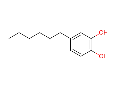 Molecular Structure of 2524-98-3 (1,2-Benzenediol, 4-hexyl-)
