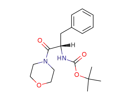 Carbamic acid, [(1S)-2-(4-morpholinyl)-2-oxo-1-(phenylmethyl)ethyl]-,
1,1-dimethylethyl ester