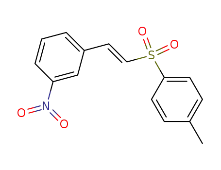Molecular Structure of 40807-09-8 (Benzene, 1-[2-[(4-methylphenyl)sulfonyl]ethenyl]-3-nitro-, (E)-)