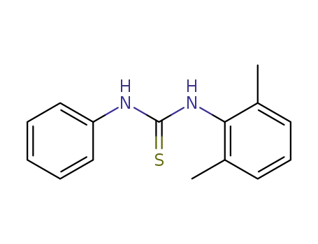 Molecular Structure of 25347-93-7 (1-(2,6-dimethylphenyl)-3-phenylthiourea)