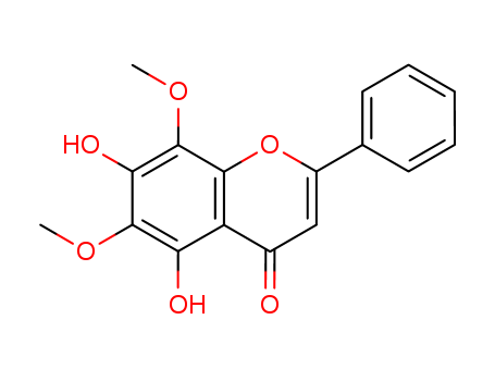 4H-1-Benzopyran-4-one,5,7-dihydroxy-6,8-dimethoxy-2-phenyl- cas  3162-45-6