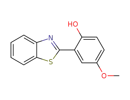 Molecular Structure of 30612-17-0 (Phenol, 2-(2-benzothiazolyl)-4-methoxy-)