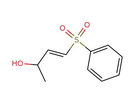 Molecular Structure of 129083-19-8 (3-Buten-2-ol, 4-(phenylsulfonyl)-, (E)-)