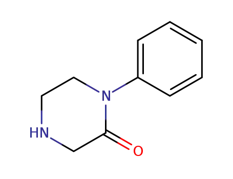 Molecular Structure of 90917-86-5 (1-PHENYL-PIPERAZIN-2-ONE)