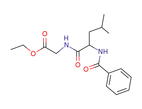 Glycine, N-(N-benzoyl-DL-leucyl)-, ethyl ester