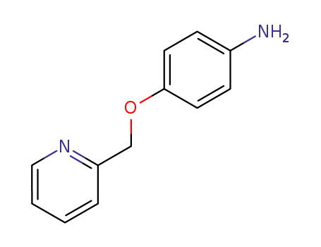 Molecular Structure of 102137-46-2 (4-(Pyridin-2-ylmethoxy)aniline)