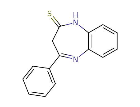 2H-1,5-Benzodiazepine-2-thione, 1,3-dihydro-4-phenyl-