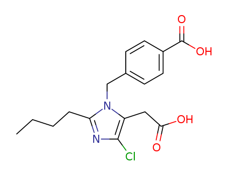 1H-Imidazole-5-acetic acid, 2-butyl-1-[(4-carboxyphenyl)methyl]-4-chloro-