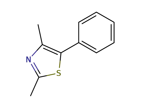 Molecular Structure of 19968-55-9 (2,4-dimethyl-5-phenylthiazole)