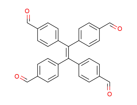 Molecular Structure of 2170451-48-4 (4,4',4'',4'''-(ethene-1,1,2,2-tetrayl)tetrabenzaldehyde)