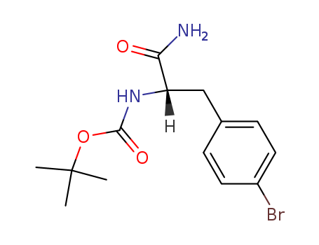 Carbamic acid,N-[(1S)-2-amino-1-[(4-bromophenyl)methyl]-2-oxoethyl]-, 1,1-dimethylethyl ester
