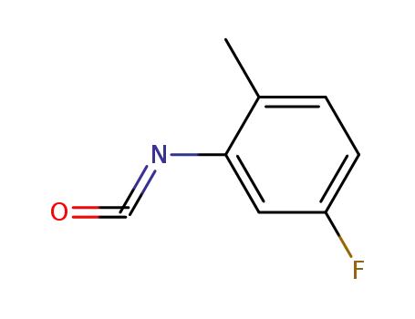 Molecular Structure of 67191-93-9 (5-FLUORO-2-METHYLPHENYL ISOCYANATE)