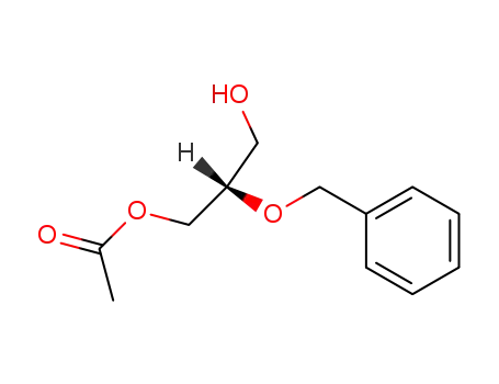 Molecular Structure of 109429-01-8 ((S)-(+)-2-O-benzylglycerol monoacetate)