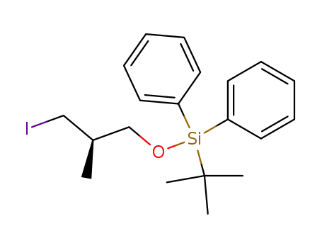 Molecular Structure of 123444-67-7 (Silane, (1,1-dimethylethyl)[(2R)-3-iodo-2-methylpropoxy]diphenyl-)