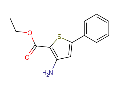 Molecular Structure of 88534-50-3 (3-AMINO-5-PHENYL-THIOPHENE-2-CARBOXYLIC ACID ETHYL ESTER)