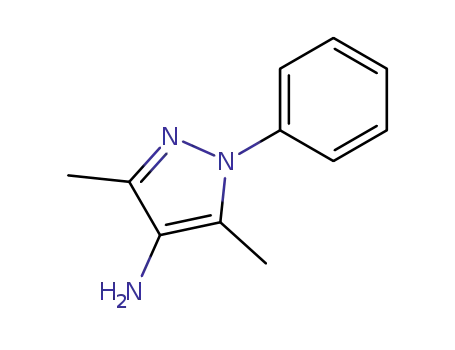 Molecular Structure of 21683-30-7 (3,5-DIMETHYL-1-PHENYL-1H-PYRAZOL-4-AMINE)