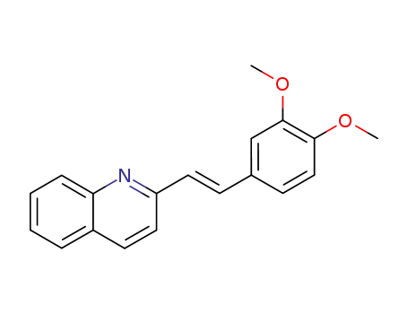 Molecular Structure of 77669-22-8 (2-(3,4-dimethoxyphenylethenyl)quinoline)