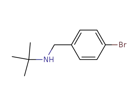 Molecular Structure of 87384-76-7 (N-(4-bromobenzyl)-N-(tert-butyl)amine)