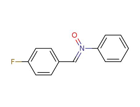 Molecular Structure of 71013-80-4 (Benzenamine, N-[(4-fluorophenyl)methylene]-, N-oxide)