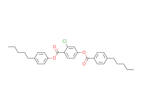 Benzoic acid, 2-chloro-4-[(4-pentylbenzoyl)oxy]-, 4-pentylphenyl ester