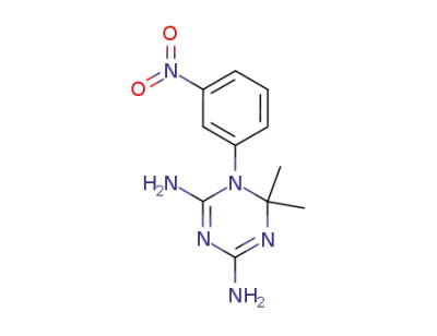 1-(3-ニトロフェニル)-6,6-ジメチル-1,6-ジヒドロ-1,3,5-トリアジン-2,4-ジアミン