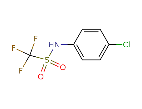 Molecular Structure of 23384-04-5 (N-(4-chlorophenyl)-1,1,1-trifluoromethanesulfonamide)