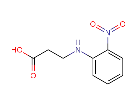 Molecular Structure of 38584-58-6 (3-[(2-NITROPHENYL)AMINO]PROPANOIC ACID)