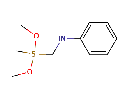 Molecular Structure of 17890-10-7 ((N-PHENYLAMINOMETHYL)METHYLDIMETHOXYSILANE)