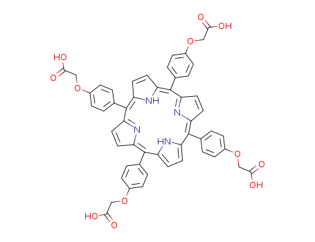Molecular Structure of 127812-08-2 (5,10,15,20-TETRAKIS(4-CARBOXYMETHYLOXYPHENYL)-21H,23H-PORPHINE)