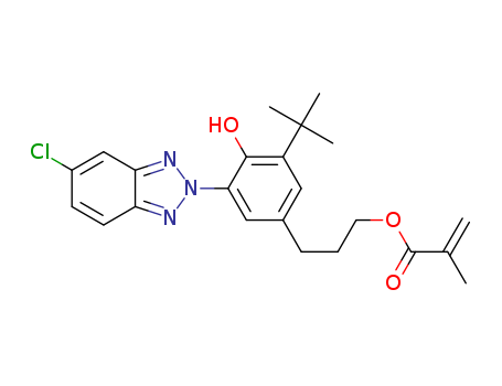 2-Methylacrylic acid 3-[3-tert-butyl-5-(5-chlorobe nzotriazol-2-yl)-4-hydroxyphenyl]-propyl ester
