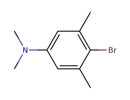 Molecular Structure of 14275-09-3 (4-Bromo-N,N-dimethyl-3,5-xylidine)