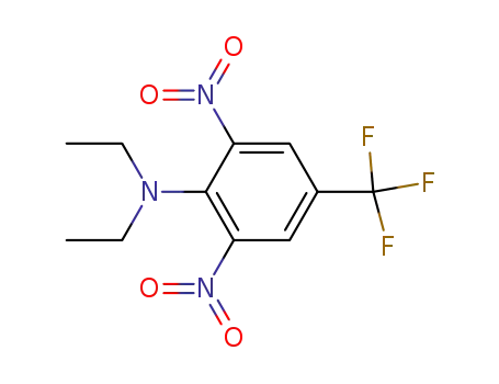 Molecular Structure of 5254-27-3 (N,N-diethyl-2,6-dinitro-4-(trifluoromethyl)aniline)
