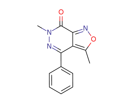 Molecular Structure of 25506-00-7 (4-Phenyl-3,6-dimethylisoxazolo[3,4-d]pyridazine-7(6H)-one)