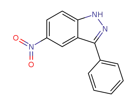 Molecular Structure of 293758-67-5 (5-Nitro-3-phenyl-1H-indazole)